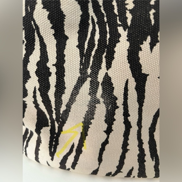 Kate Spade Zebra Print Canvas Handbag with Brown Leather Accents - Picture 15 of 16